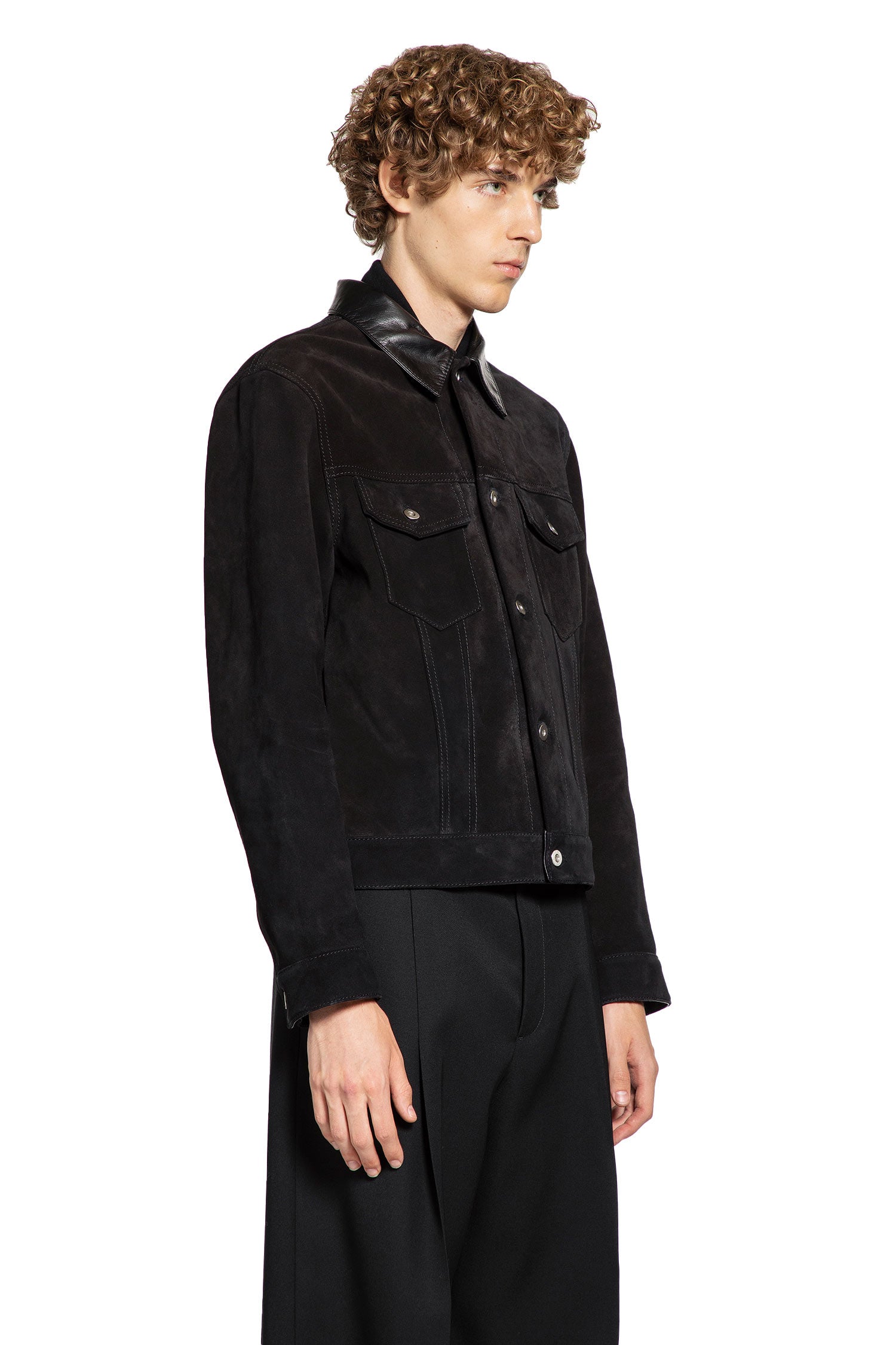 JIL SANDER MAN BLACK JACKETS