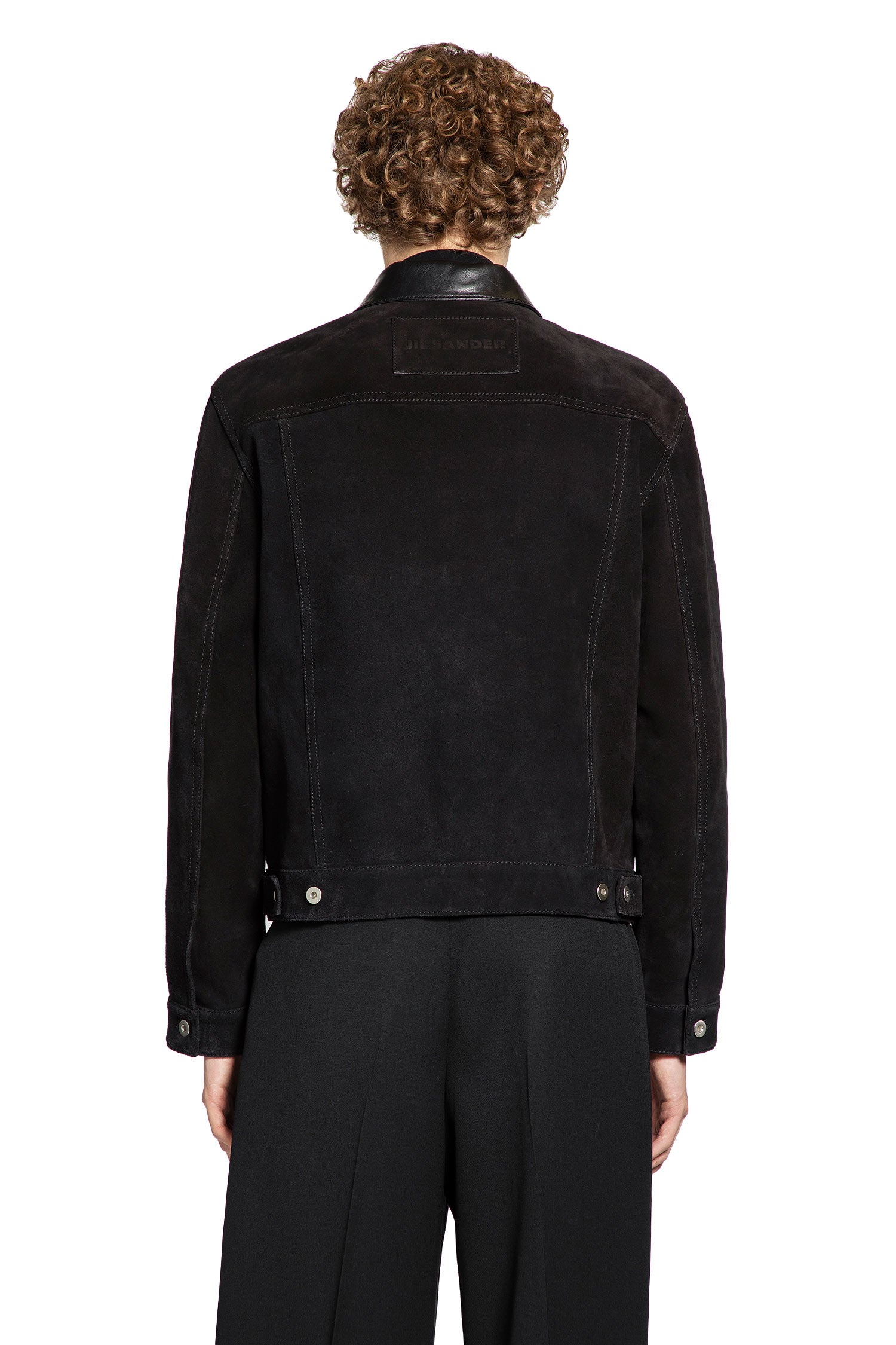 JIL SANDER MAN BLACK JACKETS