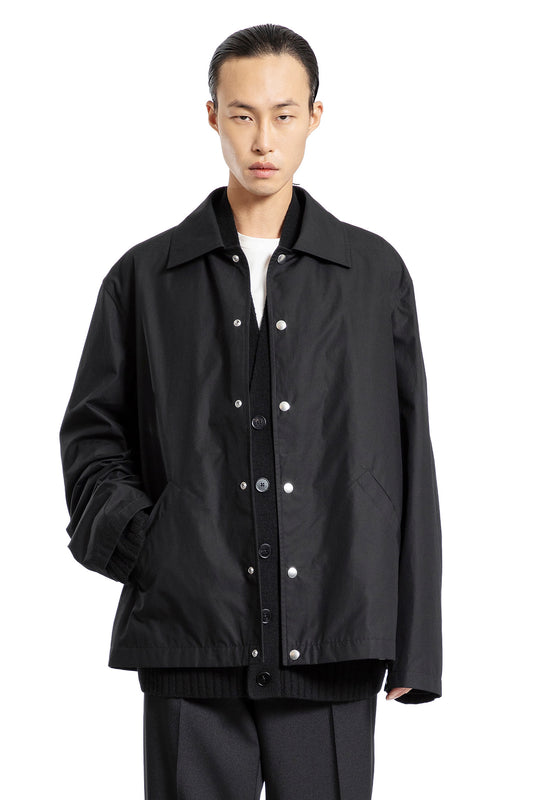 JIL SANDER MAN BLACK JACKETS