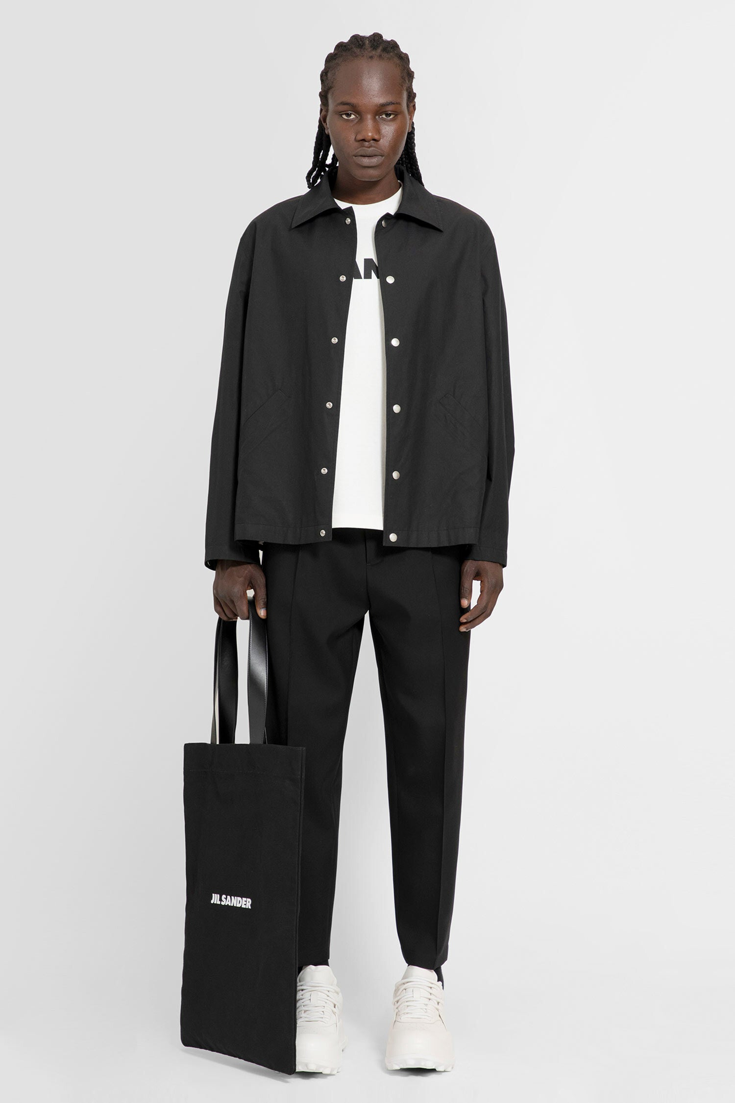 JIL SANDER MAN BLACK JACKETS - JIL SANDER - JACKETS | Antonioli