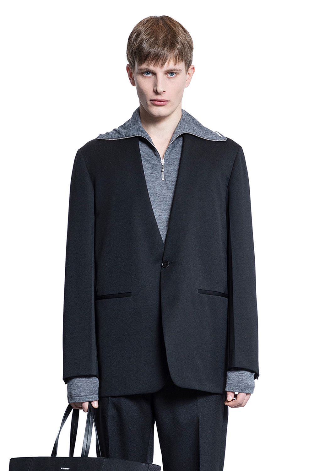 JIL SANDER MAN BLACK BLAZERS