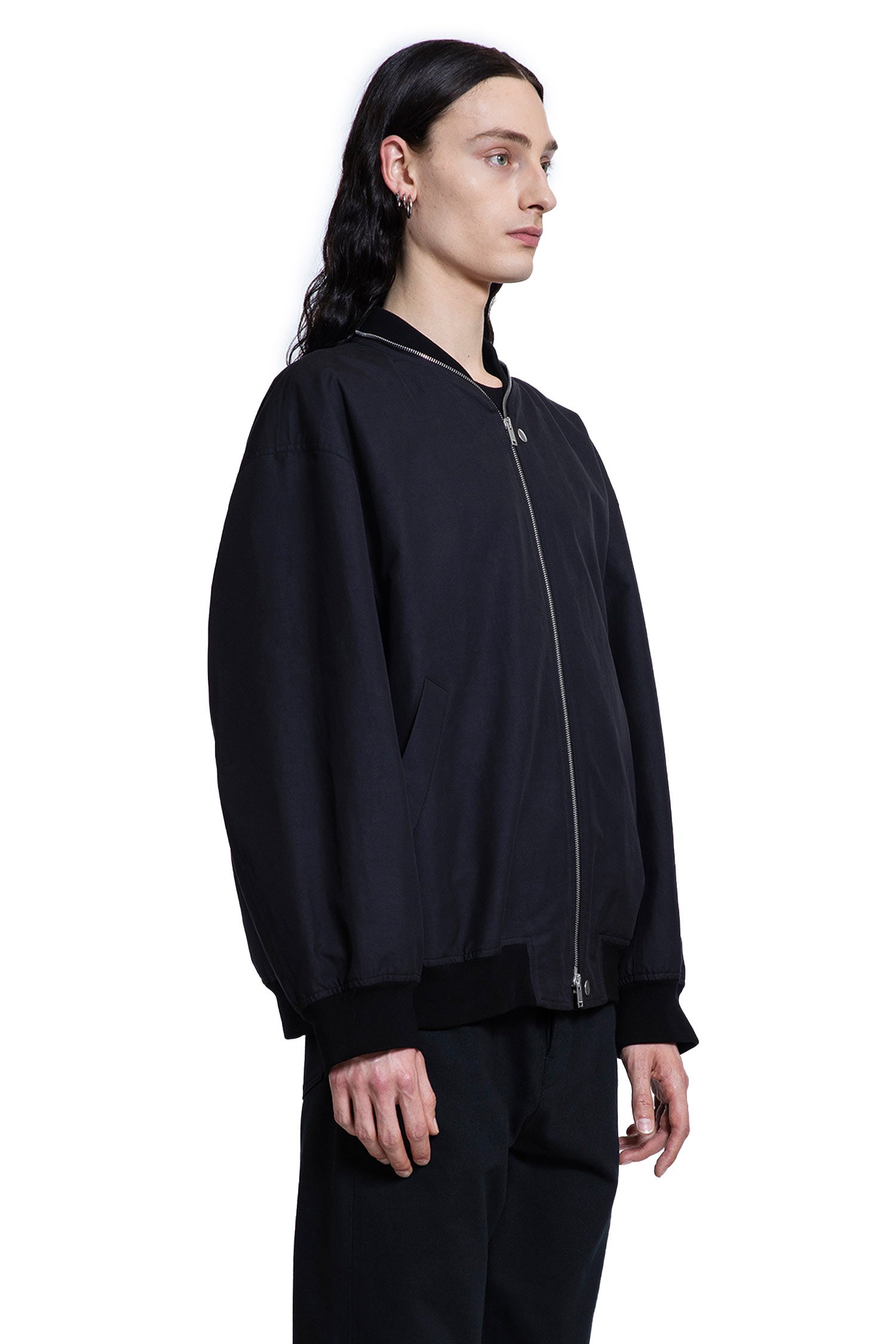 JIL SANDER MAN BLACK JACKETS