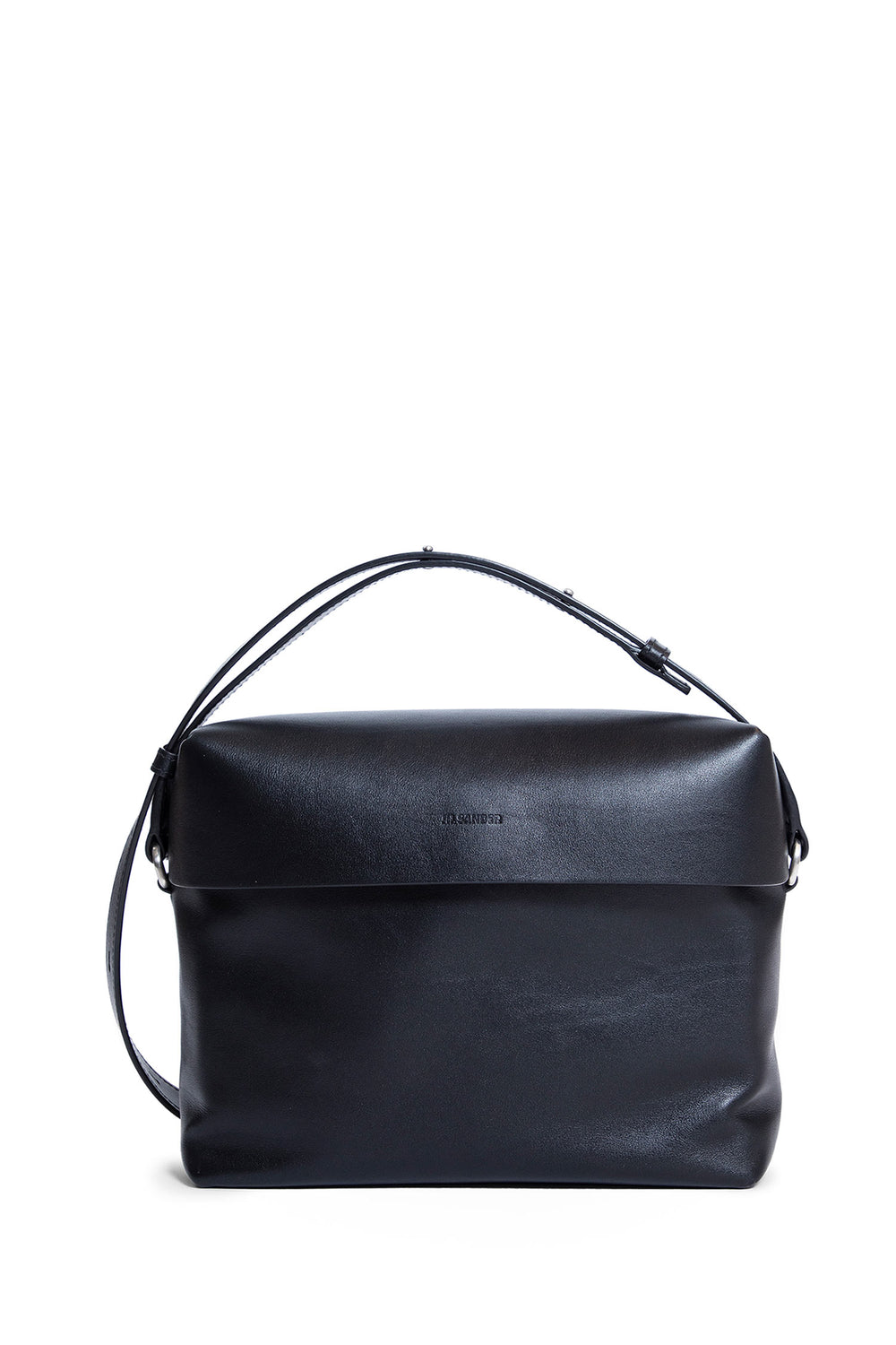 JIL SANDER MAN BLACK CROSSBODY BAGS