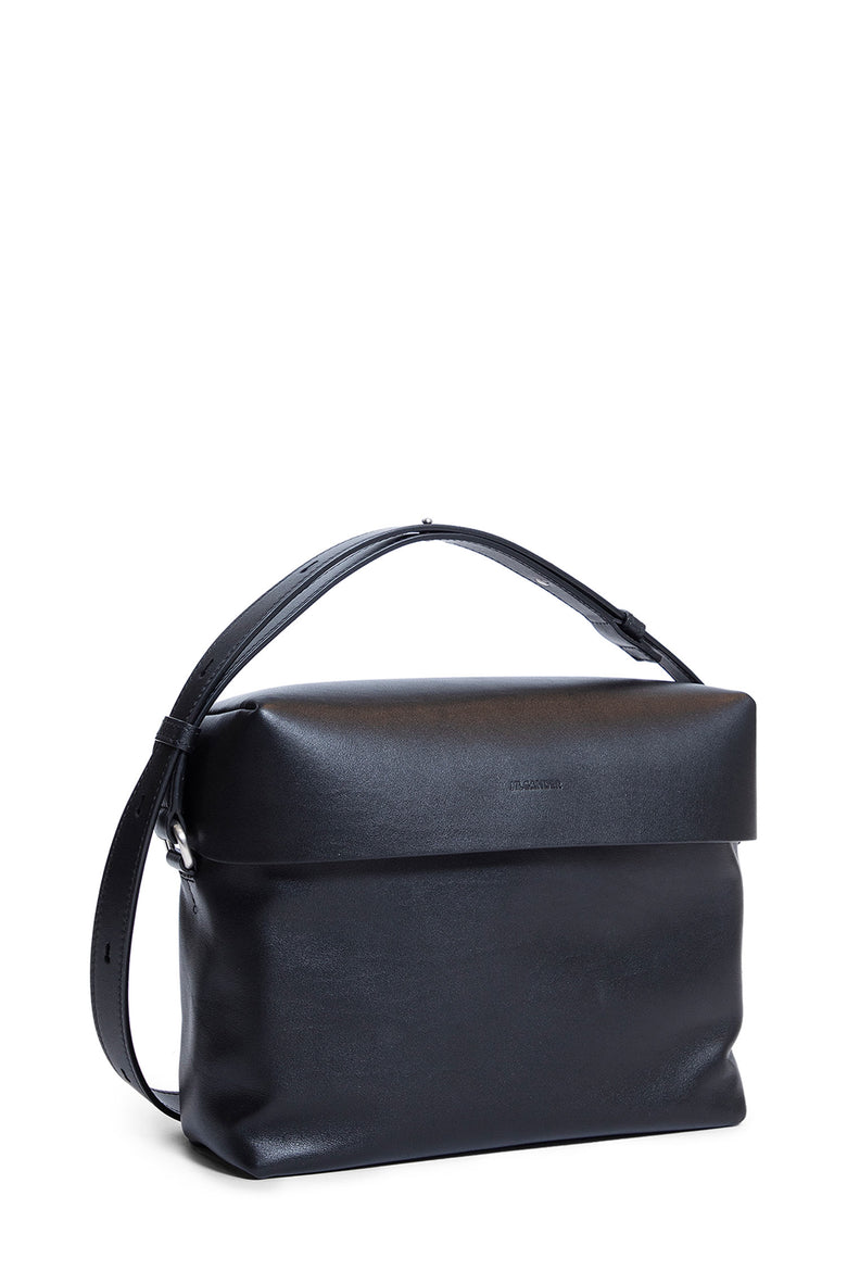 JIL SANDER MAN BLACK CROSSBODY BAGS