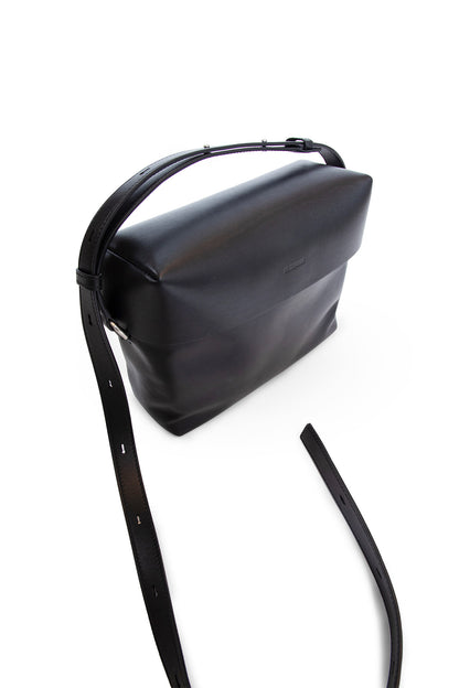 JIL SANDER MAN BLACK CROSSBODY BAGS