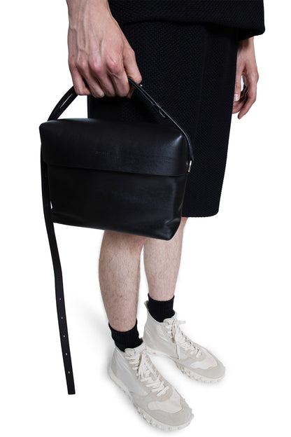 JIL SANDER MAN BLACK CROSSBODY BAGS