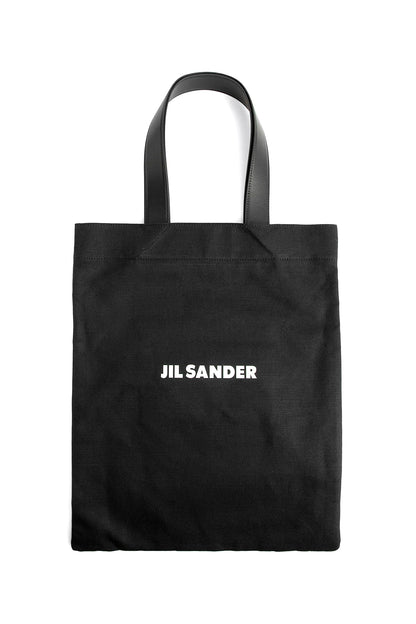 JIL SANDER MAN BLACK TOTE BAGS