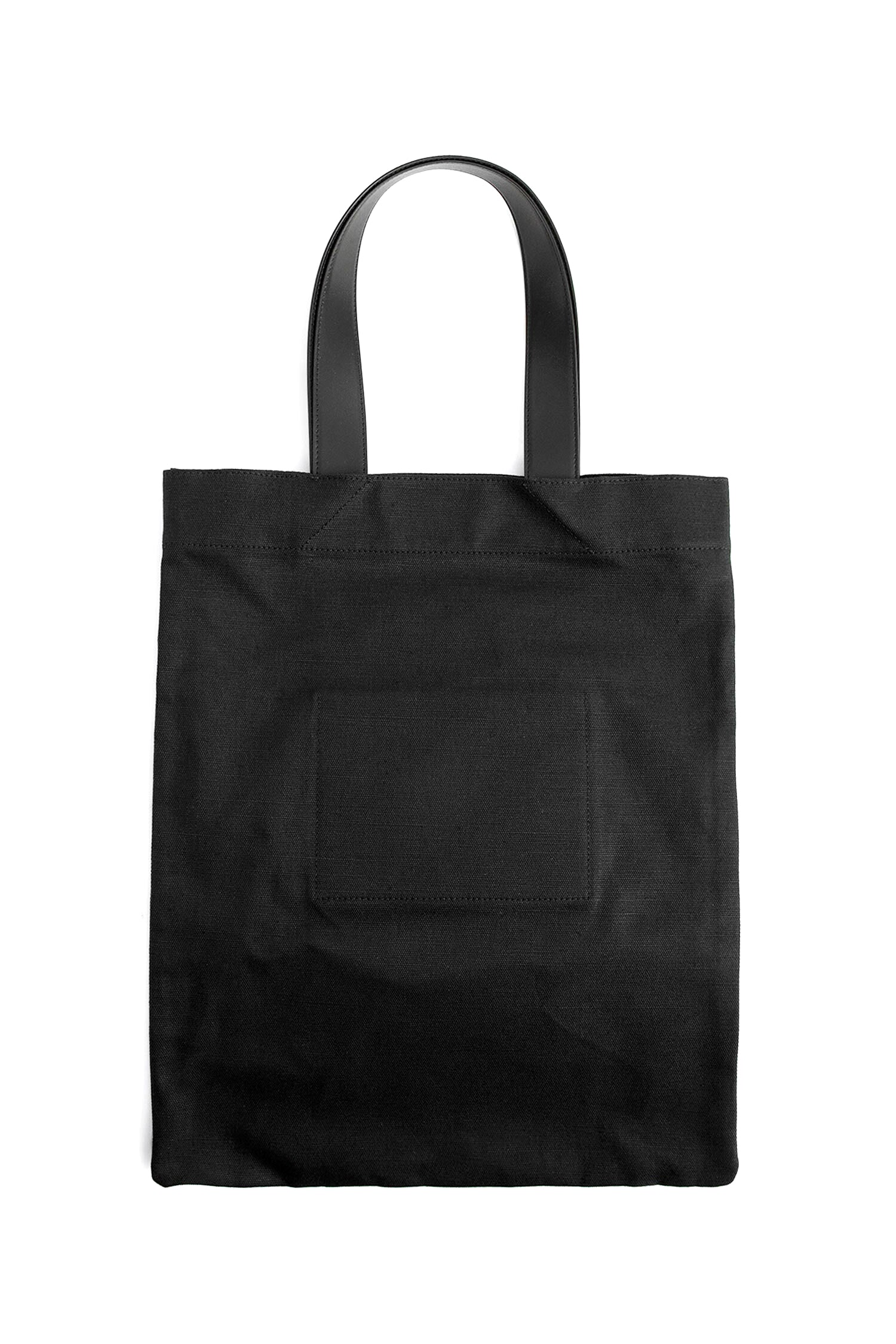 JIL SANDER MAN BLACK TOTE BAGS