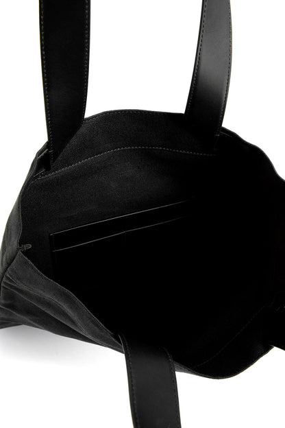 JIL SANDER MAN BLACK TOTE BAGS