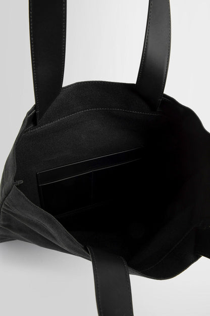 JIL SANDER MAN BLACK TOTE BAGS