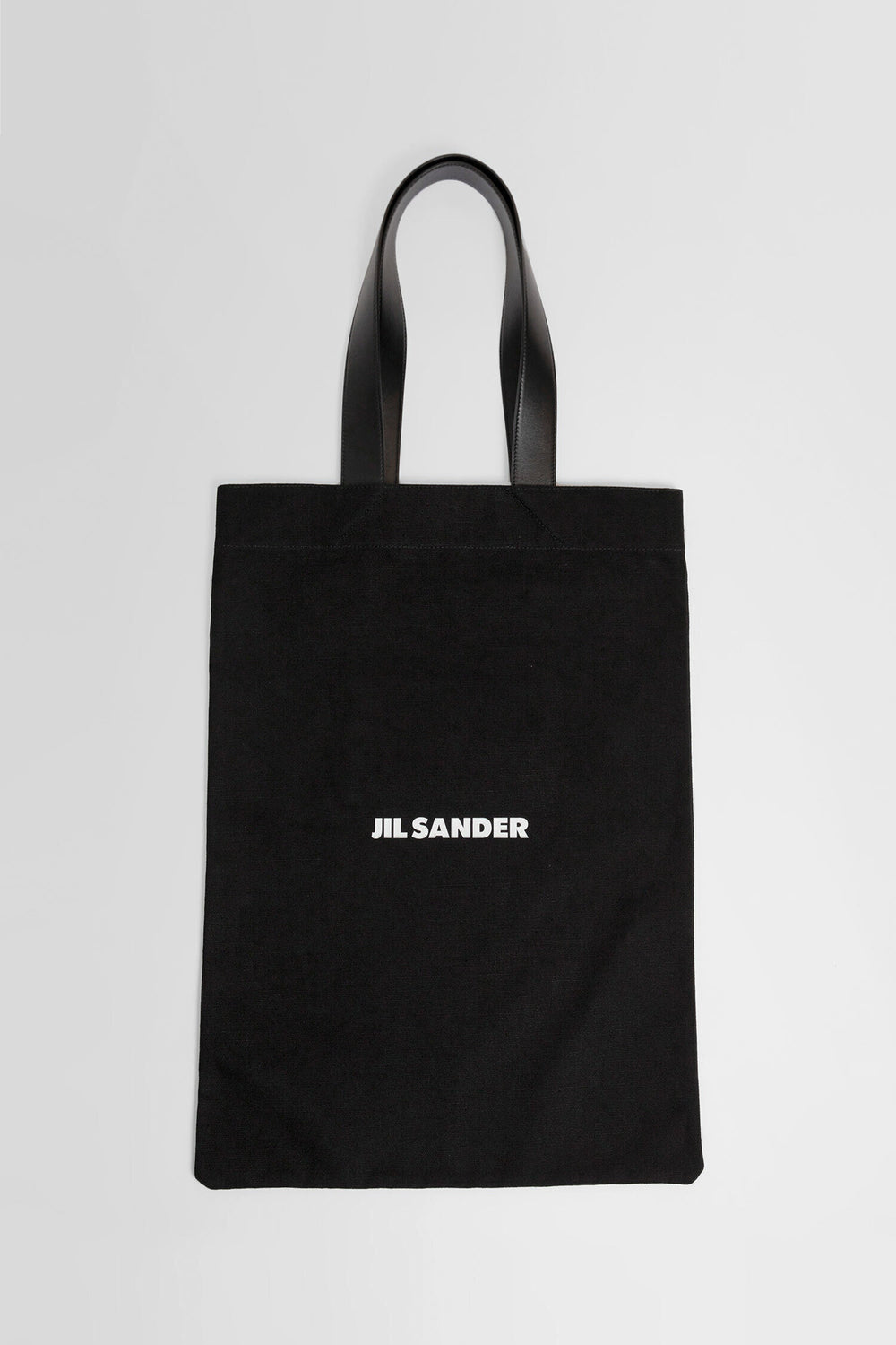 JIL SANDER MAN BLACK TOTE BAGS