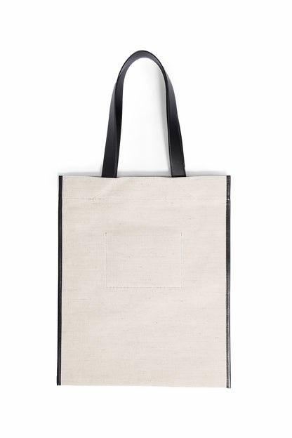 JIL SANDER MAN BEIGE TOTE BAGS