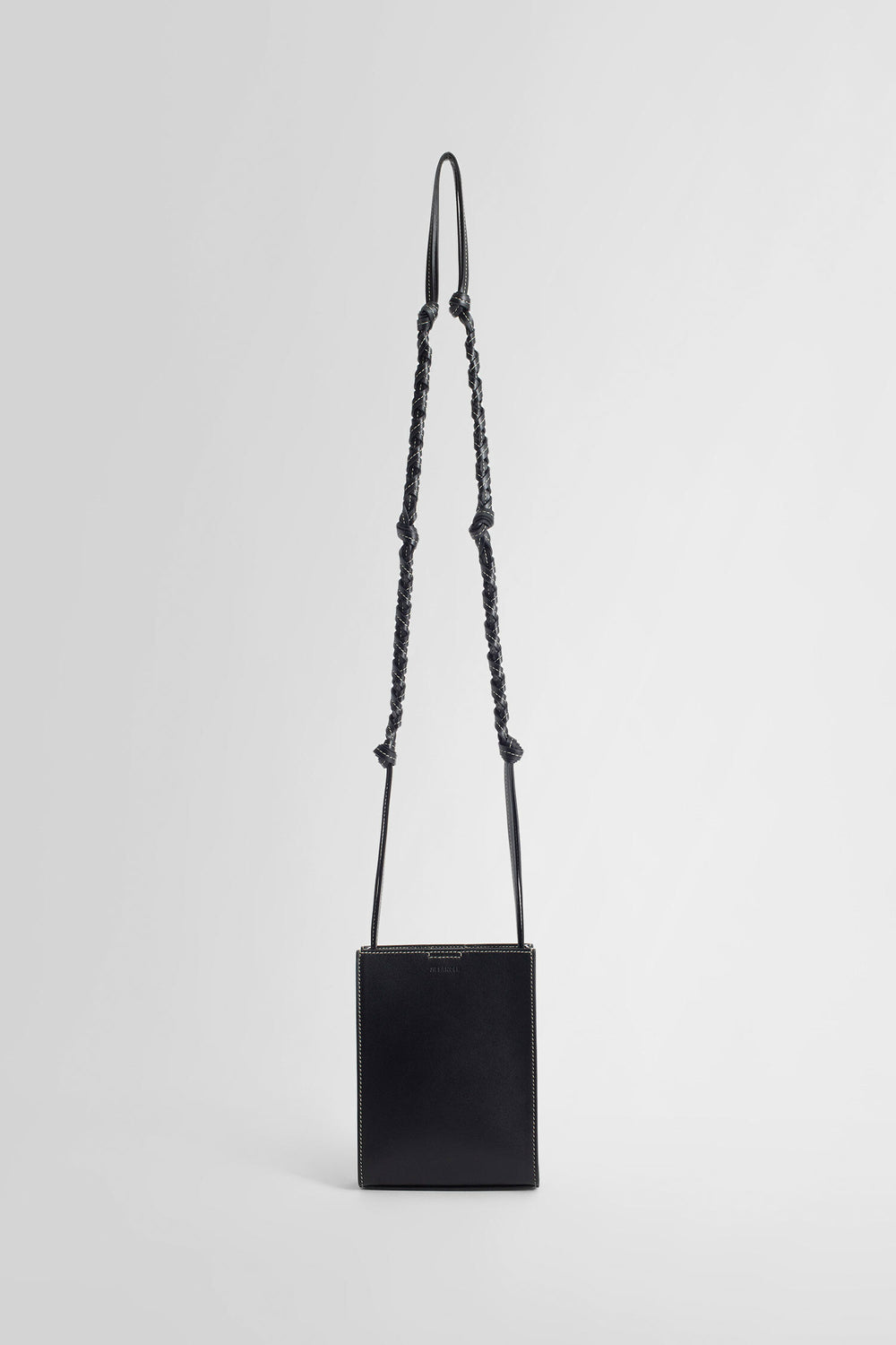 JIL SANDER MAN BLACK SHOULDER BAGS