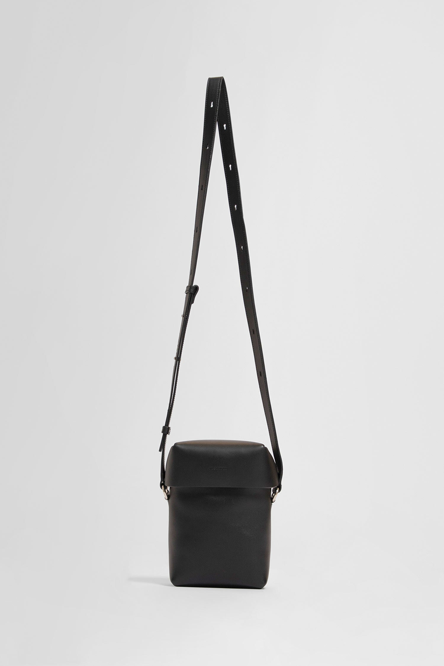 JIL SANDER MAN BLACK CROSSBODY BAGS