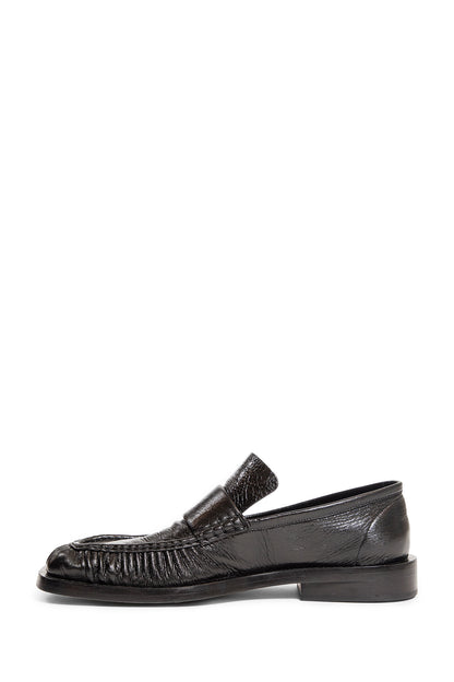 JIL SANDER MAN BLACK LOAFERS & FLATS