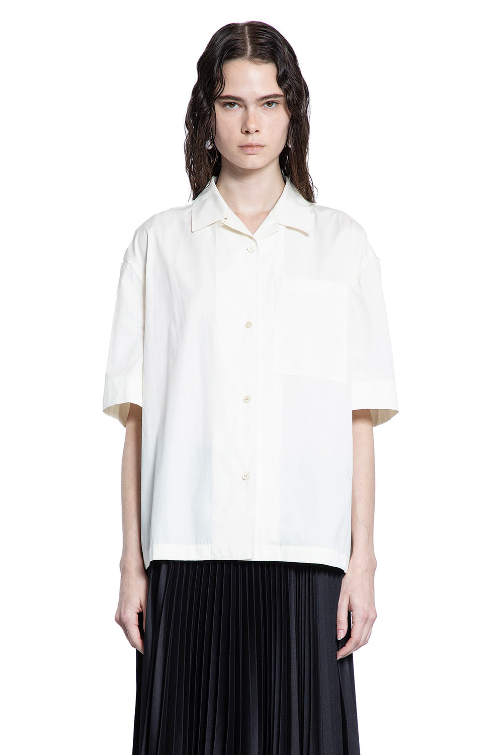 JIL SANDER WOMAN OFF-WHITE SHIRTS