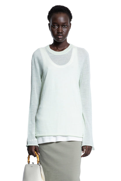 JIL SANDER WOMAN GREEN KNITWEAR