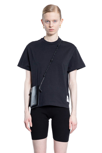 JIL SANDER WOMAN BLACK T-SHIRTS & TANK TOPS