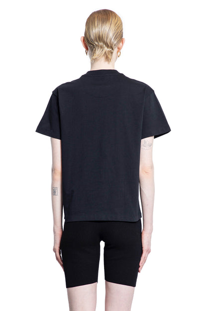 JIL SANDER WOMAN BLACK T-SHIRTS & TANK TOPS