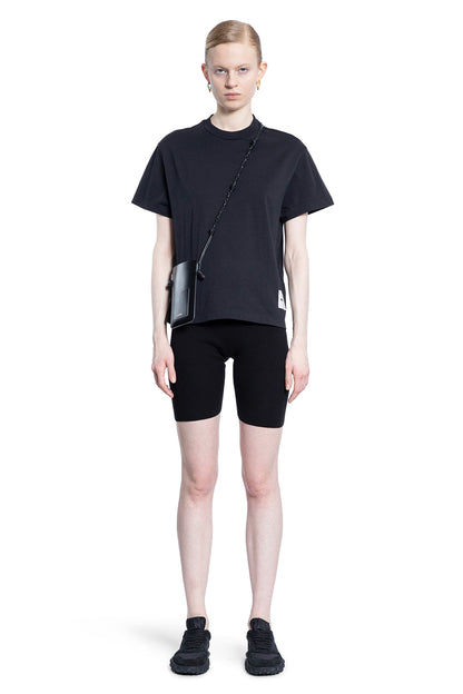 JIL SANDER WOMAN BLACK T-SHIRTS & TANK TOPS