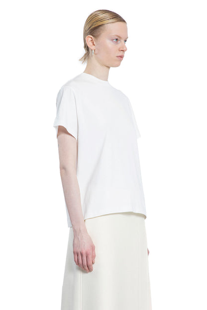 JIL SANDER WOMAN WHITE T-SHIRTS & TANK TOPS