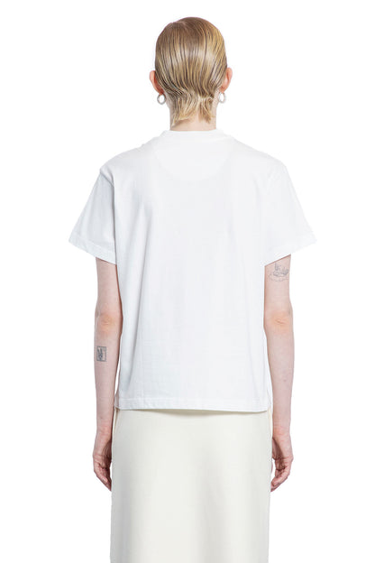 JIL SANDER WOMAN WHITE T-SHIRTS & TANK TOPS