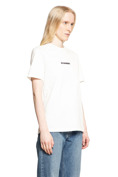 JIL SANDER WOMAN WHITE T-SHIRTS & TANK TOPS