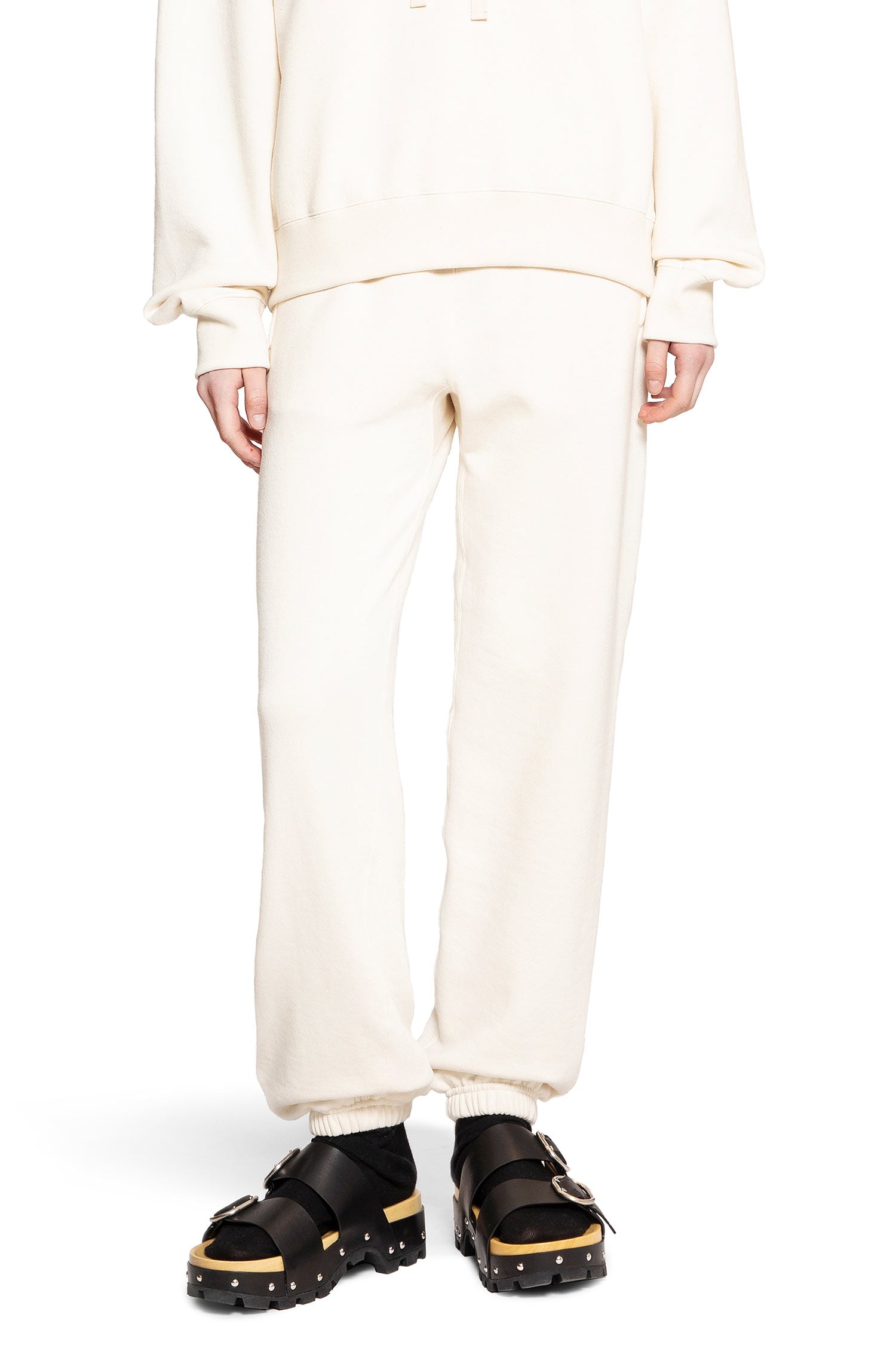 JIL SANDER WOMAN OFF-WHITE TROUSERS