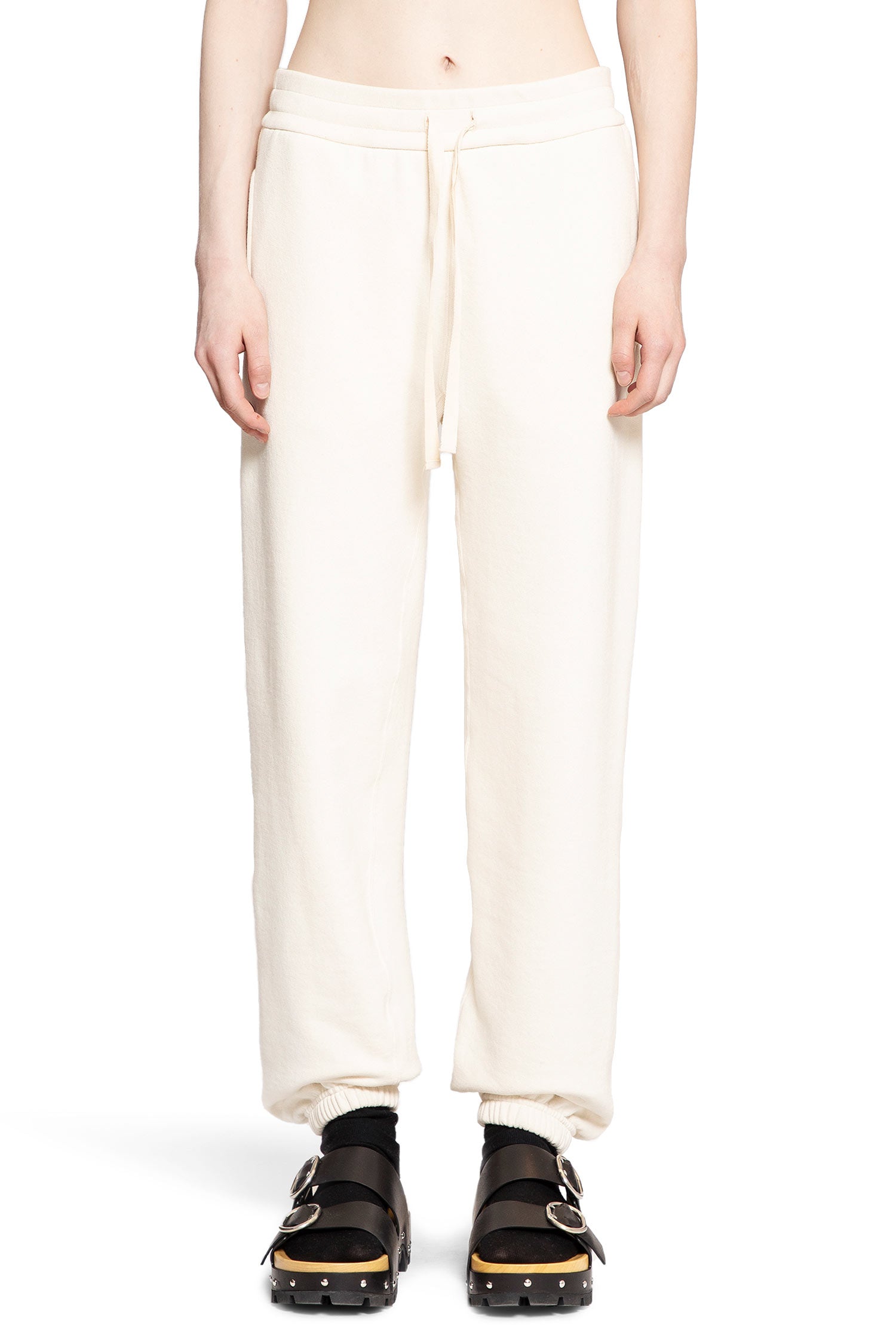 JIL SANDER WOMAN OFF-WHITE TROUSERS