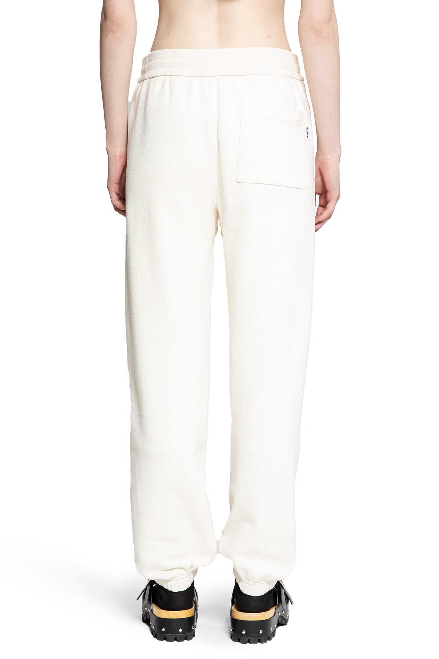 JIL SANDER WOMAN OFF-WHITE TROUSERS