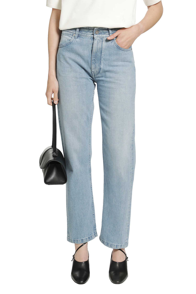 JIL SANDER Regular Denim Trousers woman