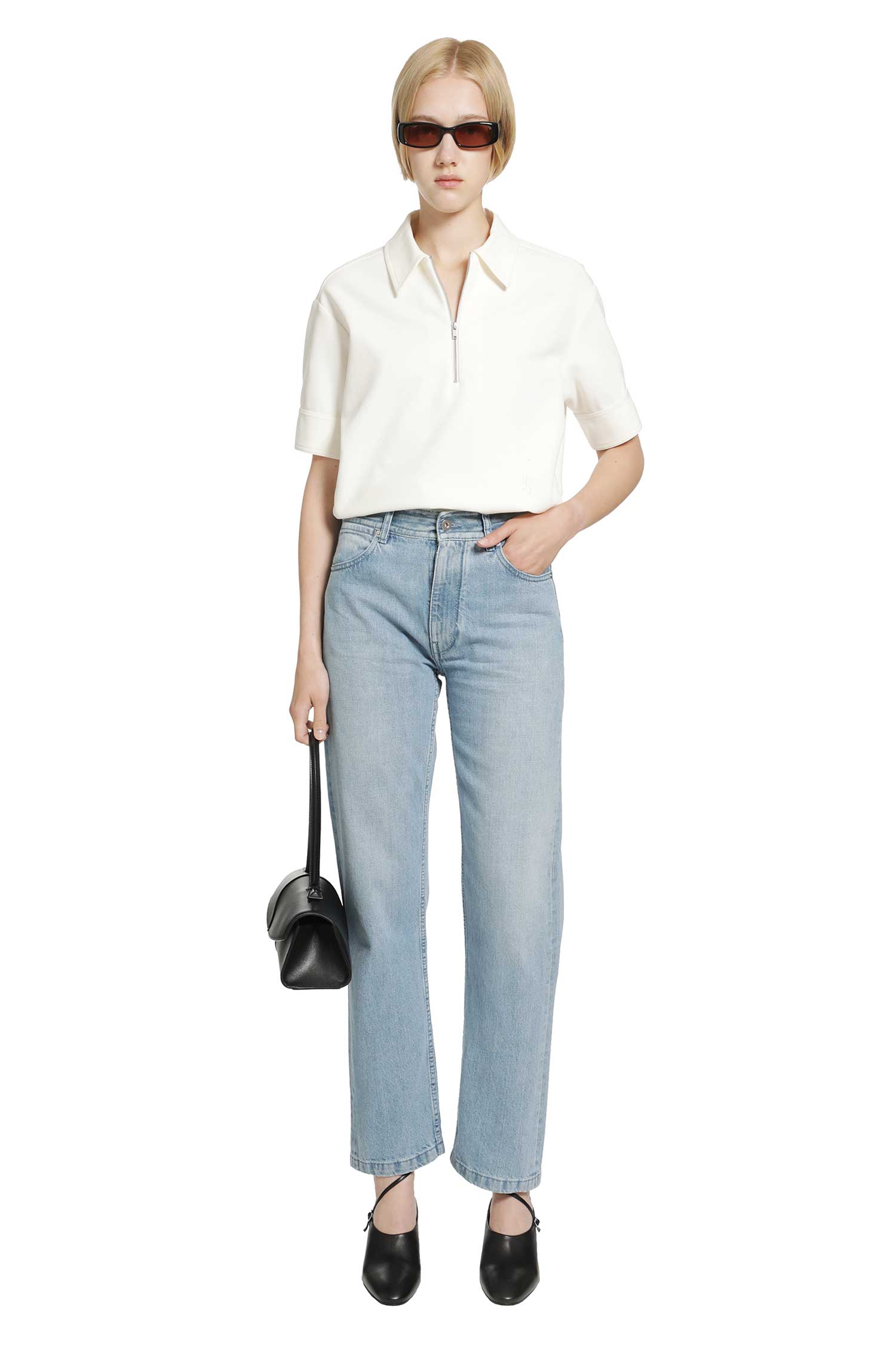 JIL SANDER Regular Denim Trousers woman