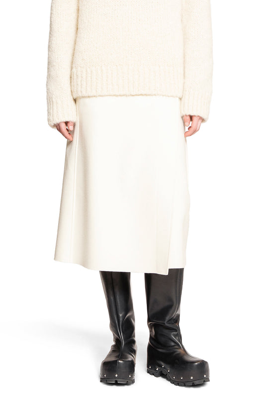 JIL SANDER WOMAN OFF-WHITE SKIRTS