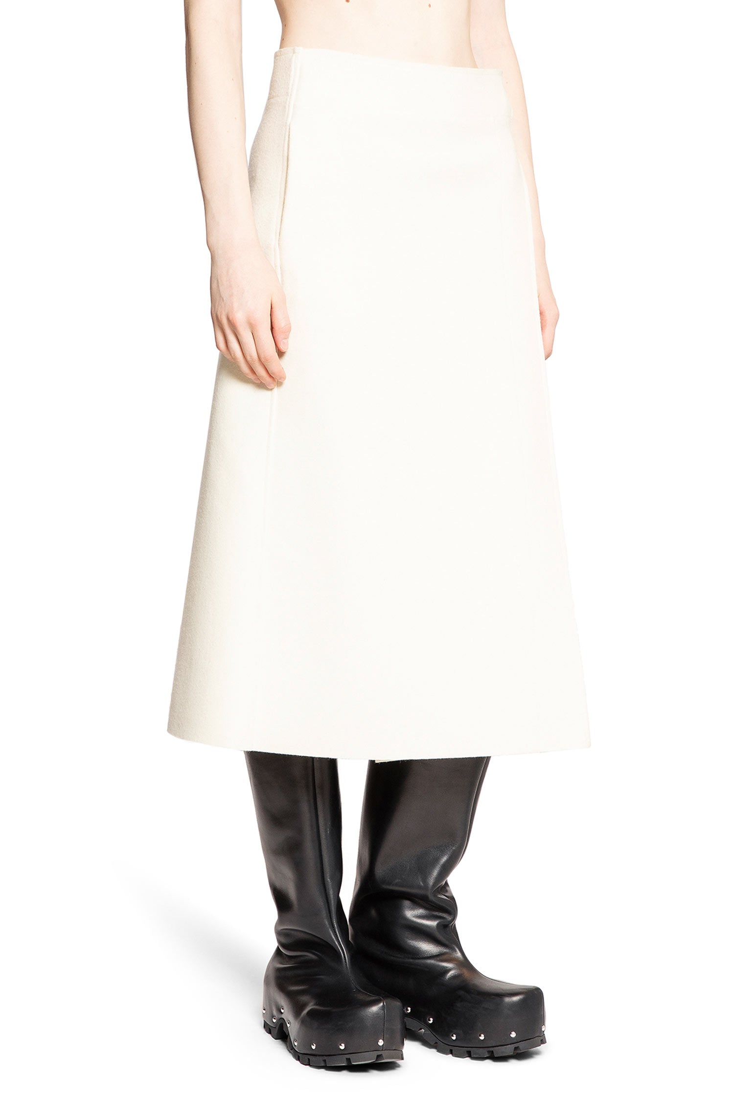 JIL SANDER WOMAN OFF-WHITE SKIRTS