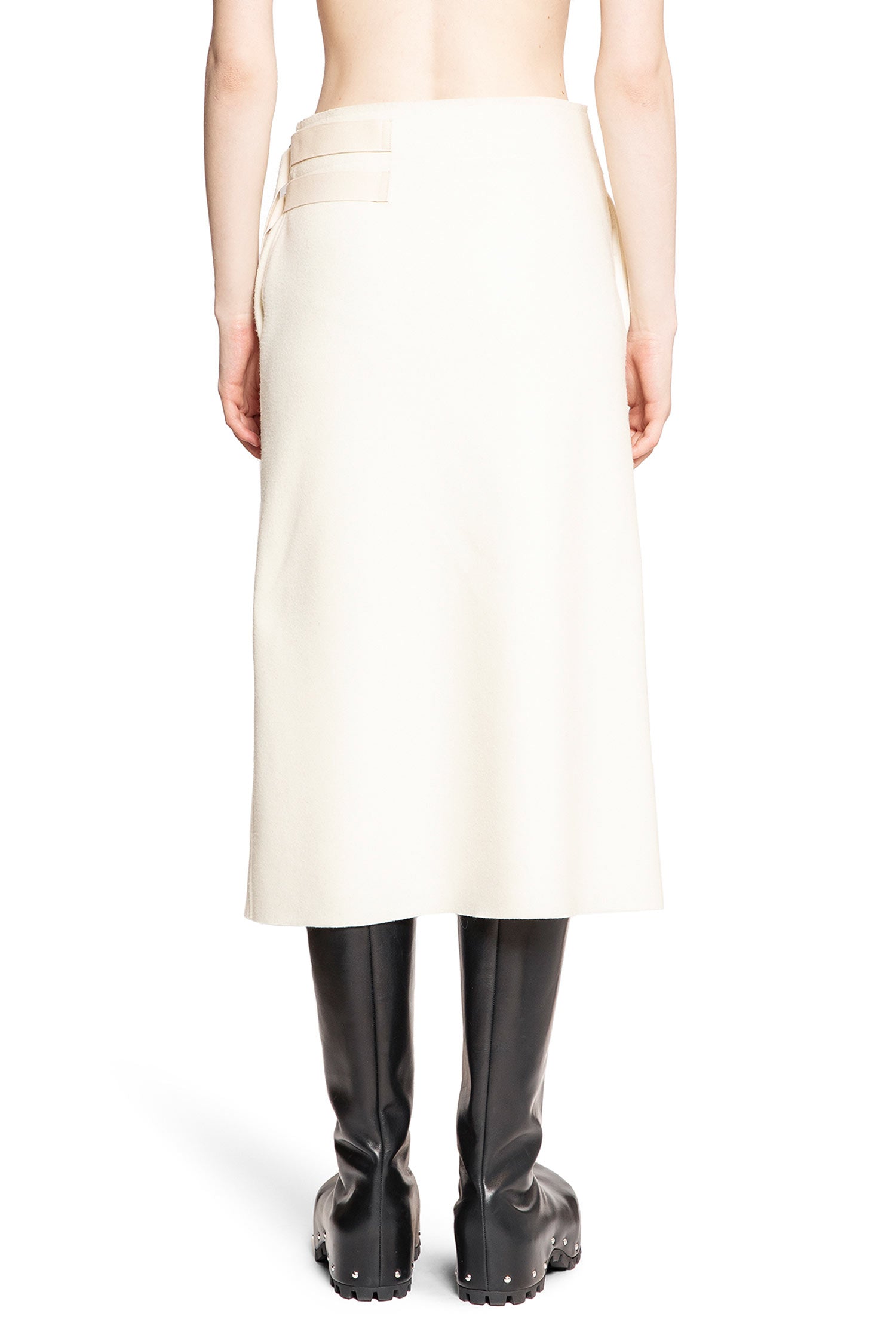 JIL SANDER WOMAN OFF-WHITE SKIRTS