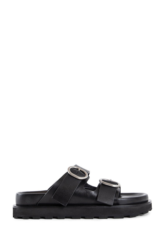 JIL SANDER WOMAN BLACK SANDALS & SLIDES