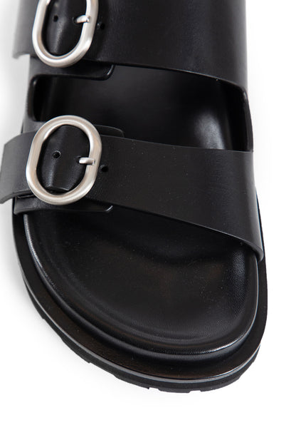 JIL SANDER WOMAN BLACK SANDALS & SLIDES