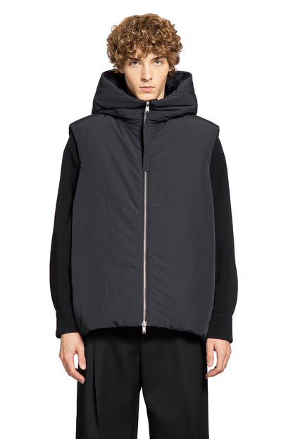 JIL SANDER MAN BLACK VESTS