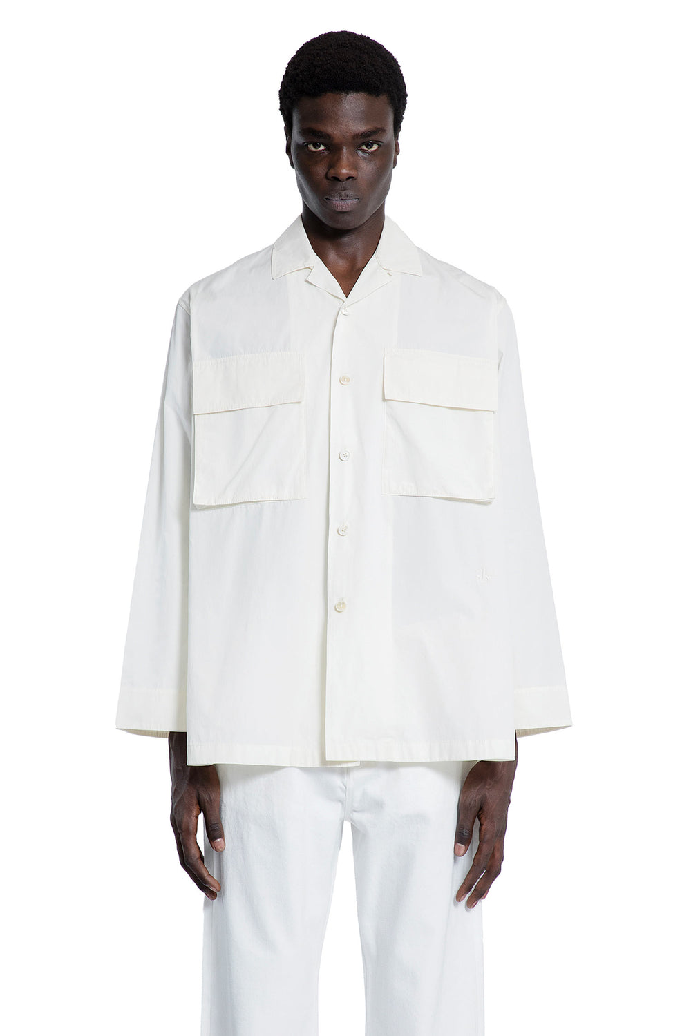 JIL SANDER MAN OFF-WHITE SHIRTS