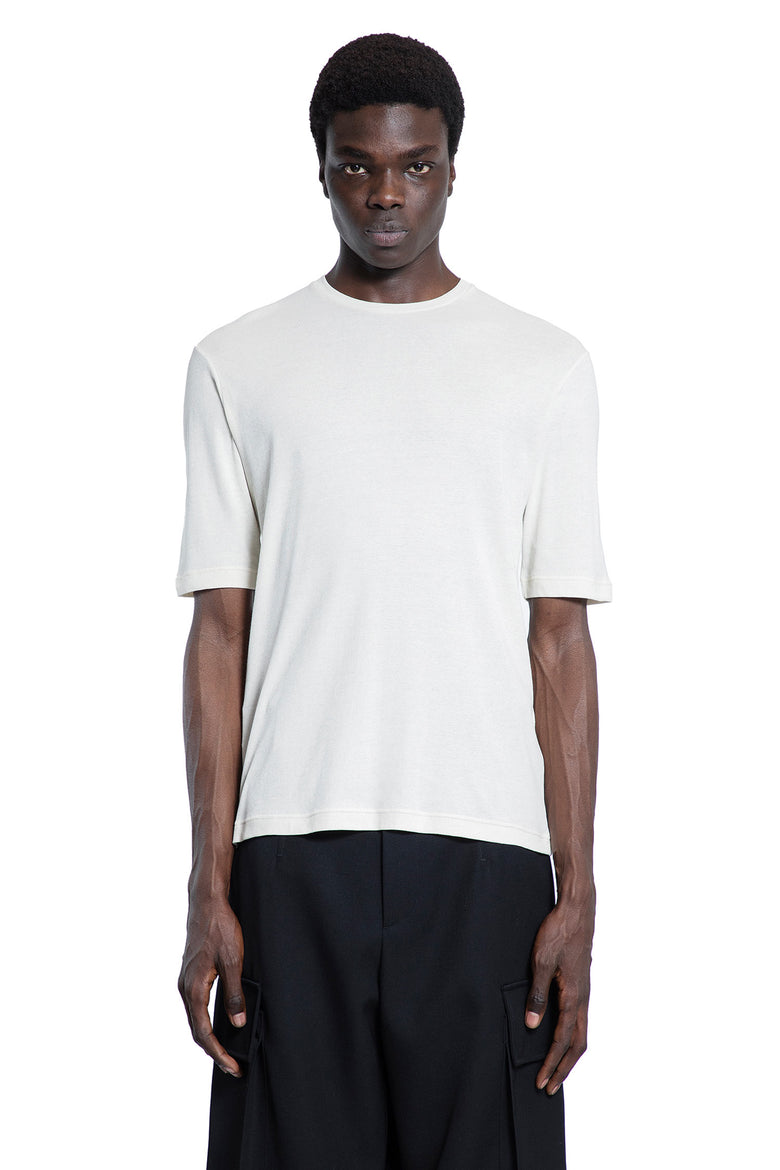 JIL SANDER MAN WHITE T-SHIRTS & TANK TOPS