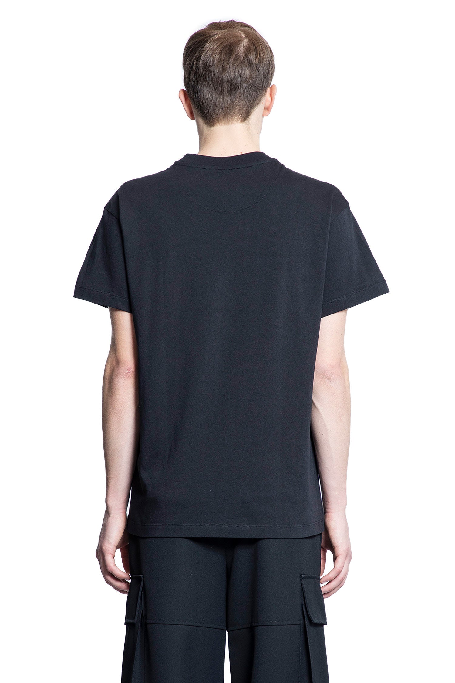 JIL SANDER MAN BLACK T-SHIRTS & TANK TOPS