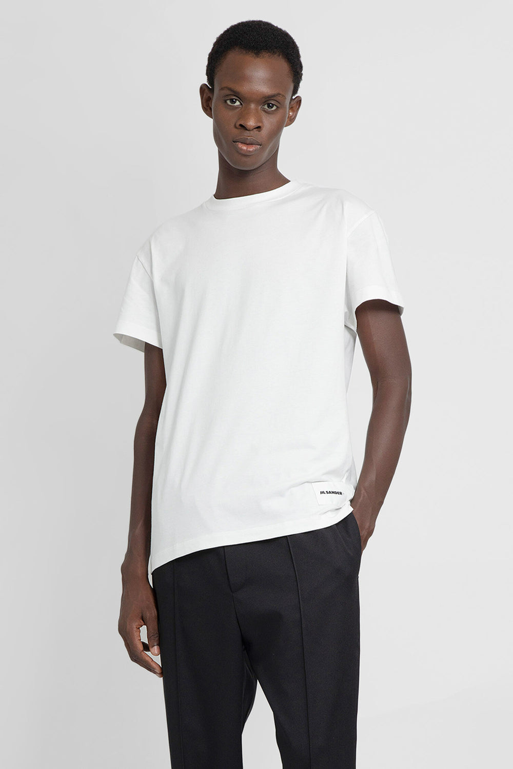 JIL SANDER MAN WHITE T-SHIRTS & TANK TOPS