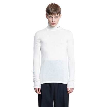 JIL SANDER MAN WHITE T-SHIRTS & TANK TOPS