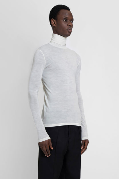 JIL SANDER MAN WHITE T-SHIRTS & TANK TOPS