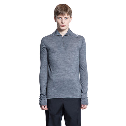 JIL SANDER MAN GREY T-SHIRTS & TANK TOPS