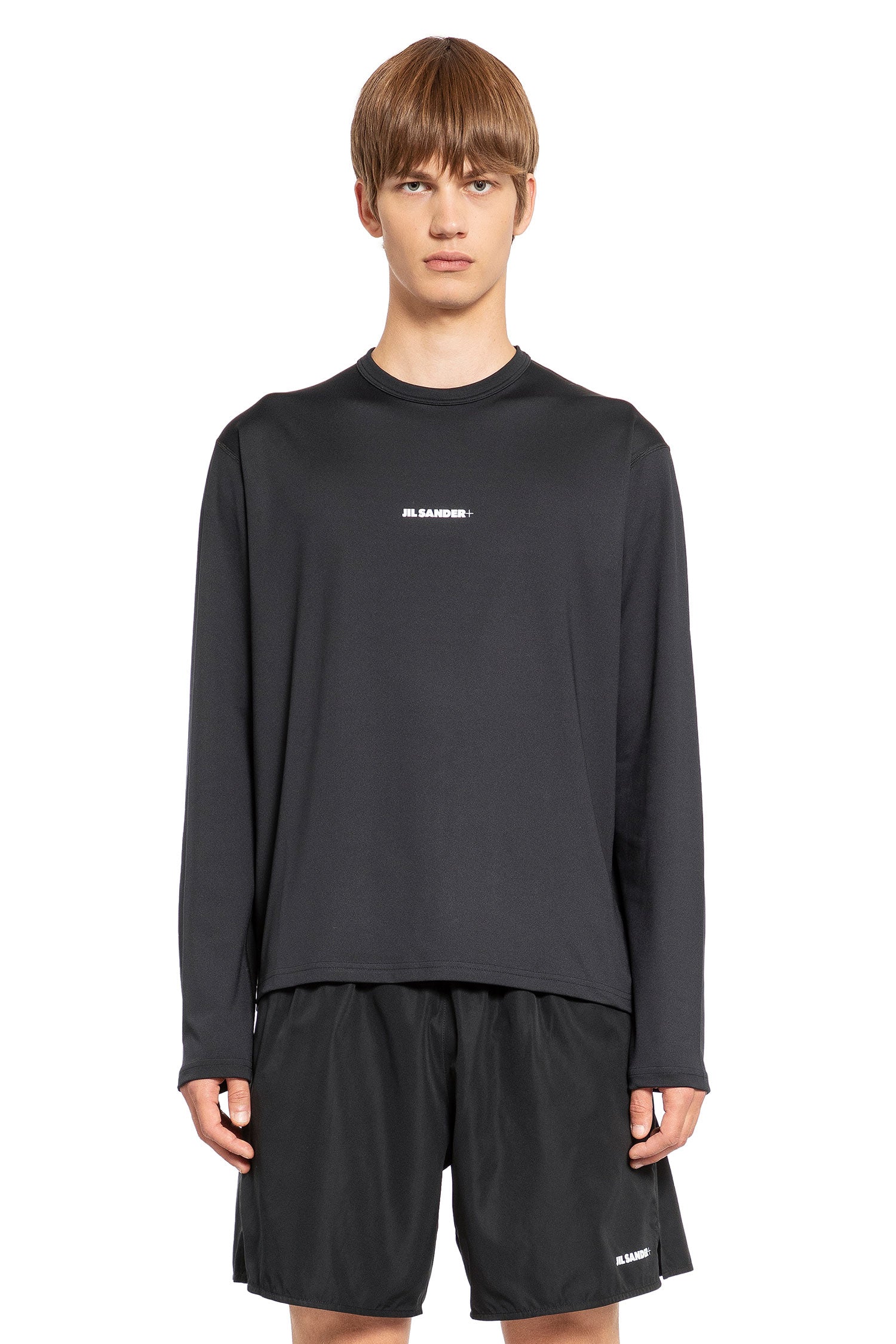 JIL SANDER MAN BLACK T-SHIRTS