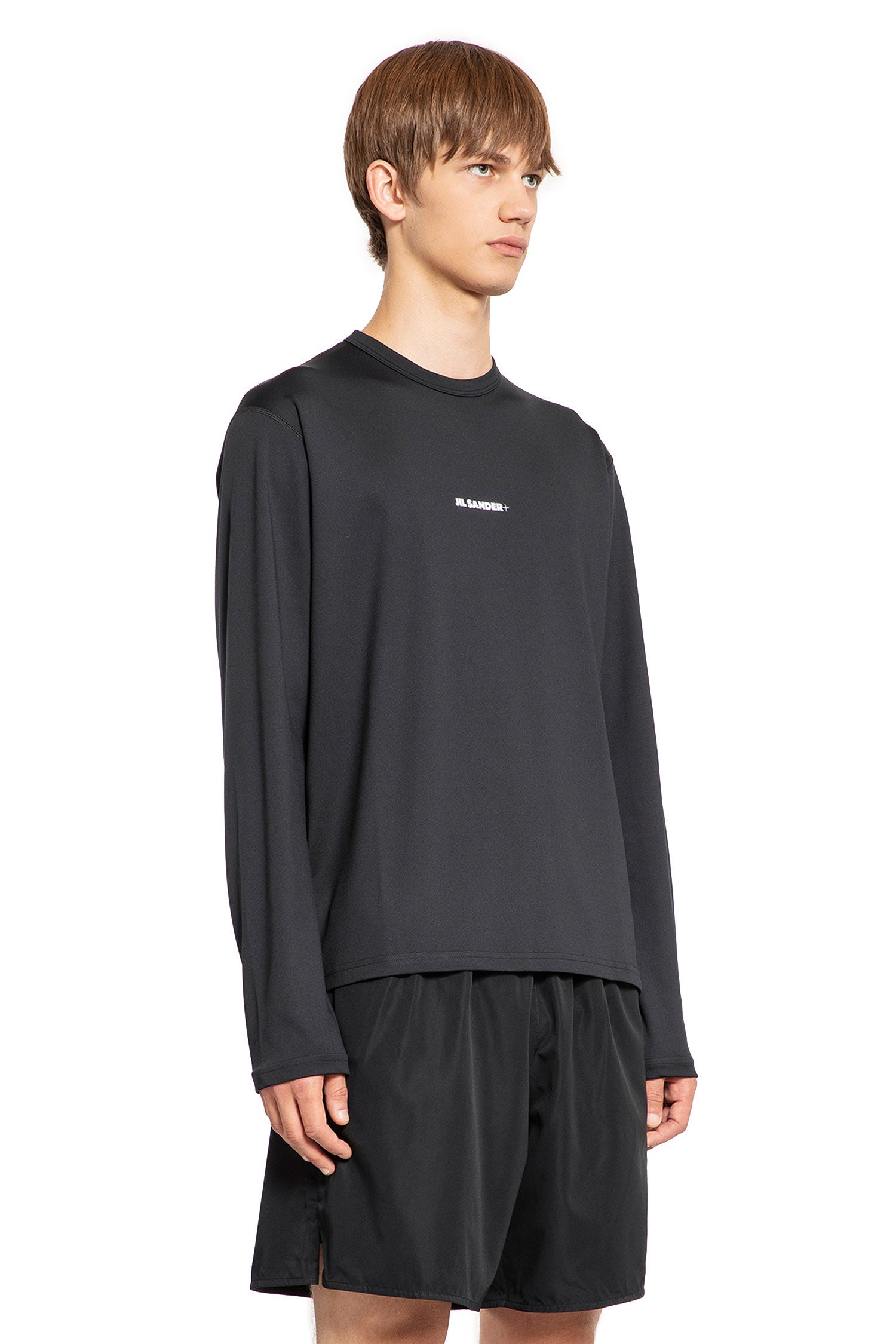 JIL SANDER MAN BLACK T-SHIRTS