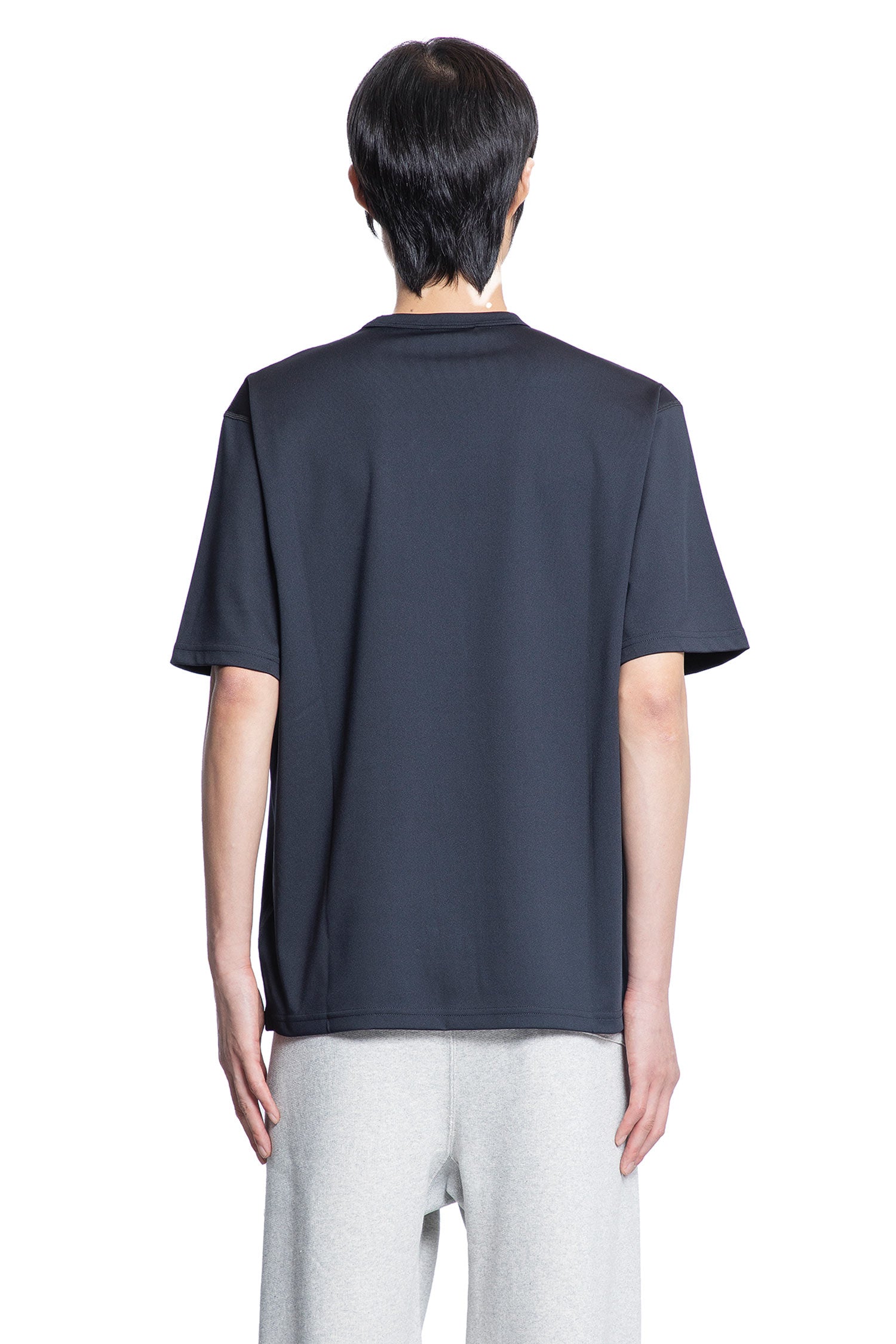 JIL SANDER MAN BLACK T-SHIRTS & TANK TOPS