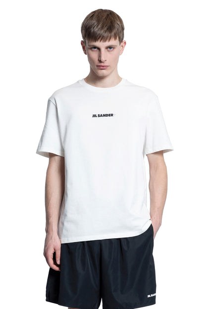 JIL SANDER MAN WHITE T-SHIRTS & TANK TOPS