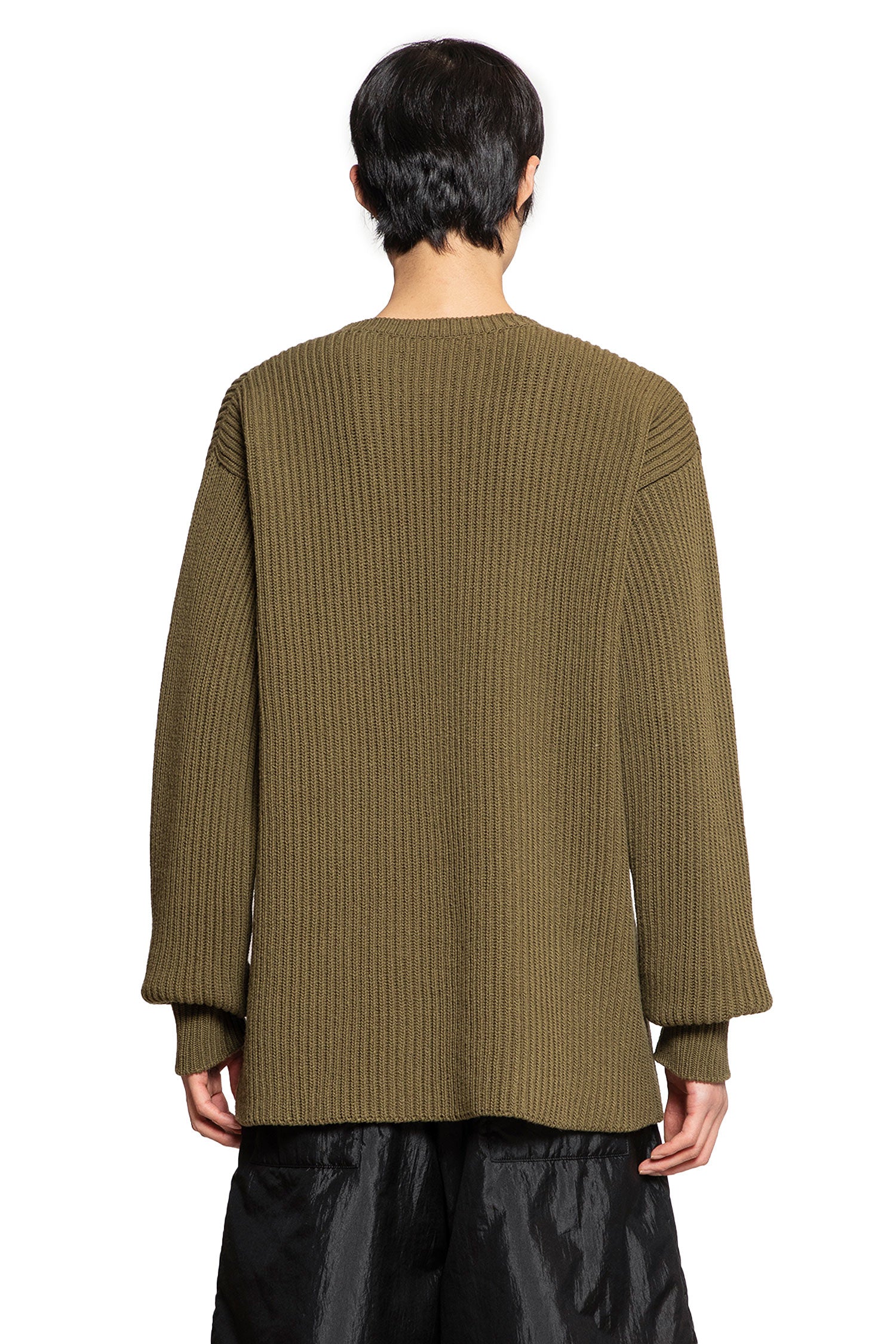 JIL SANDER MAN GREEN KNITWEAR